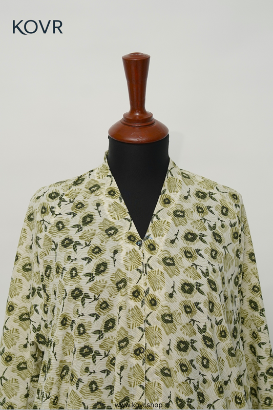 πΏ Noor Abaya β Olive Bloom