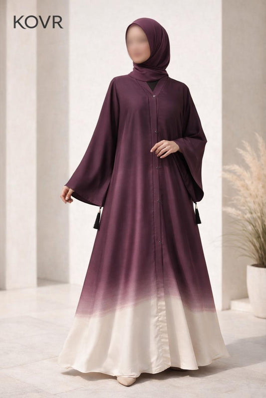 KOVR Plum Horizon Abaya