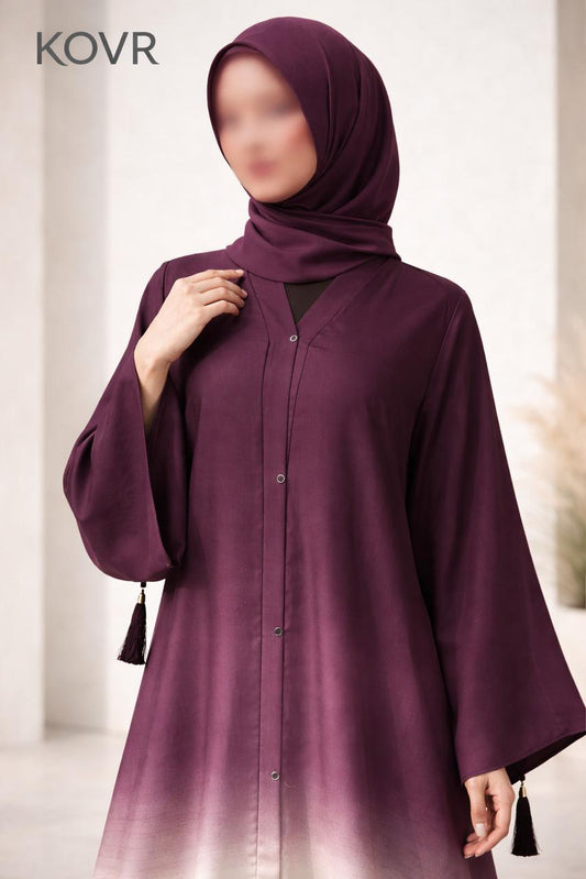 KOVR Plum Horizon Abaya